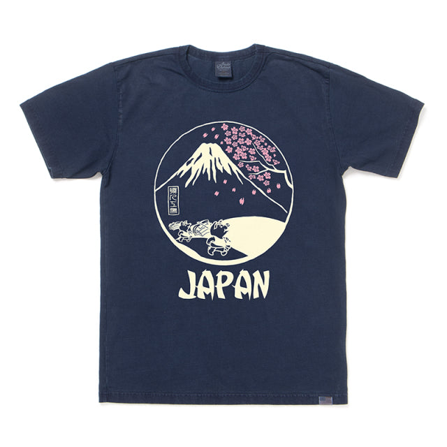 USAコットンインディゴTシャツ【8097A】