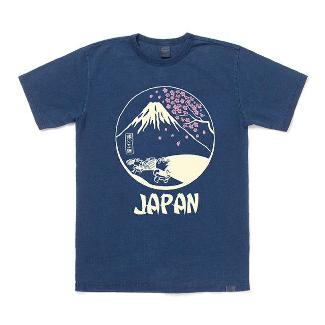 USAコットンインディゴTシャツ【8097A】