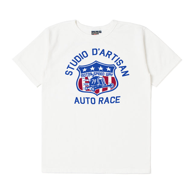 吊り編みプリントTシャツ【8103A】