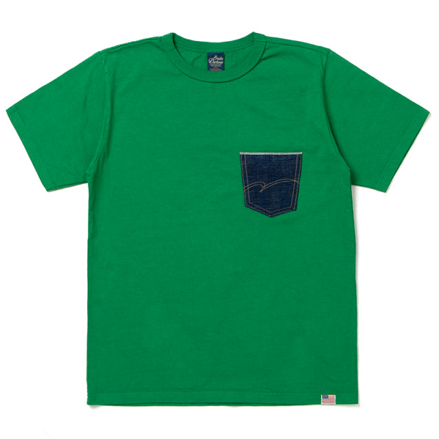 デニムポケットプリントTシャツ【8135A】