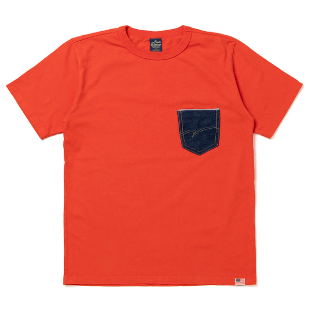 デニムポケットプリントTシャツ【8135A】
