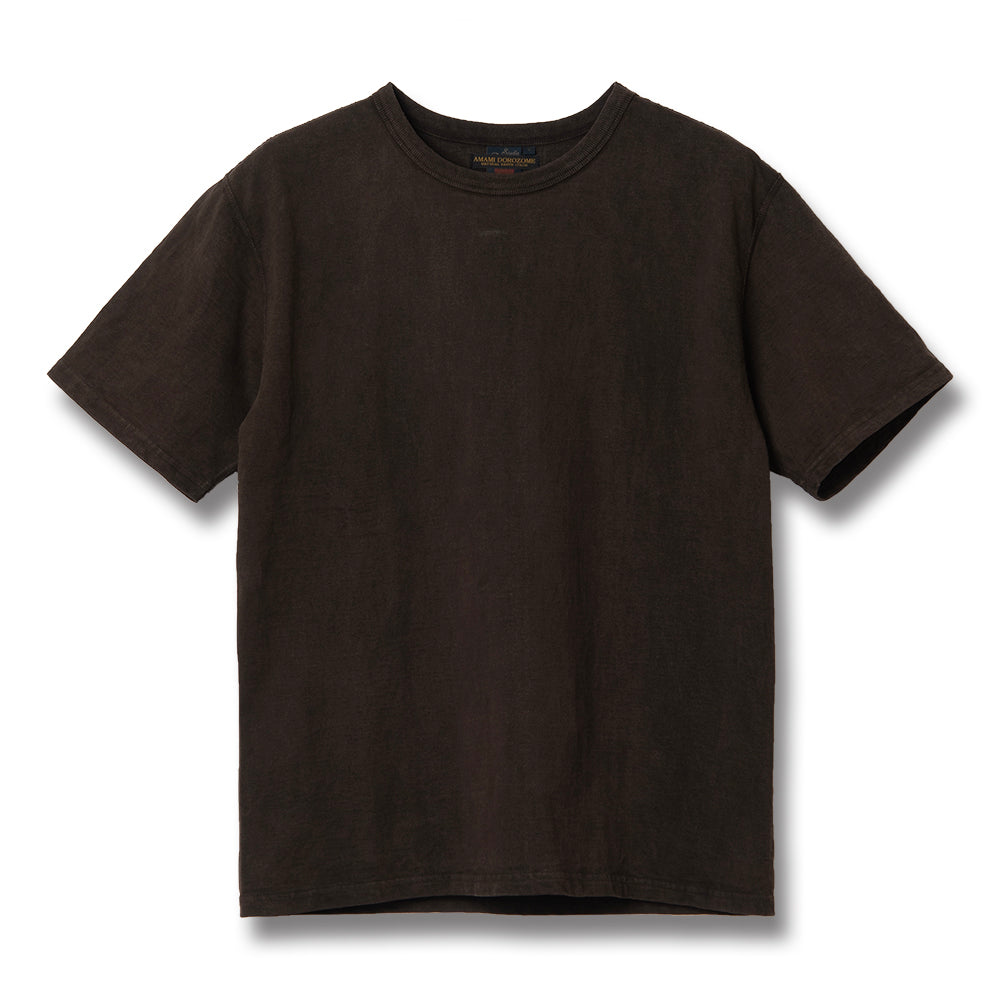 奄美大島泥染吊り編みTシャツ【8198】