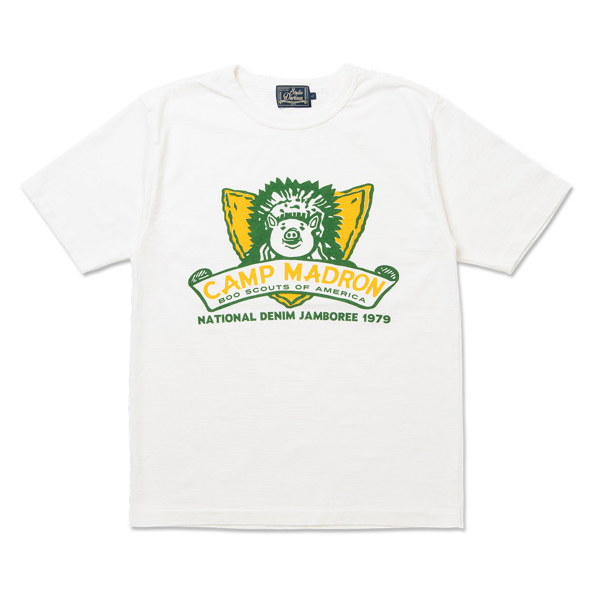 石川台小寸編み天竺プリントTシャツ【8203B】
