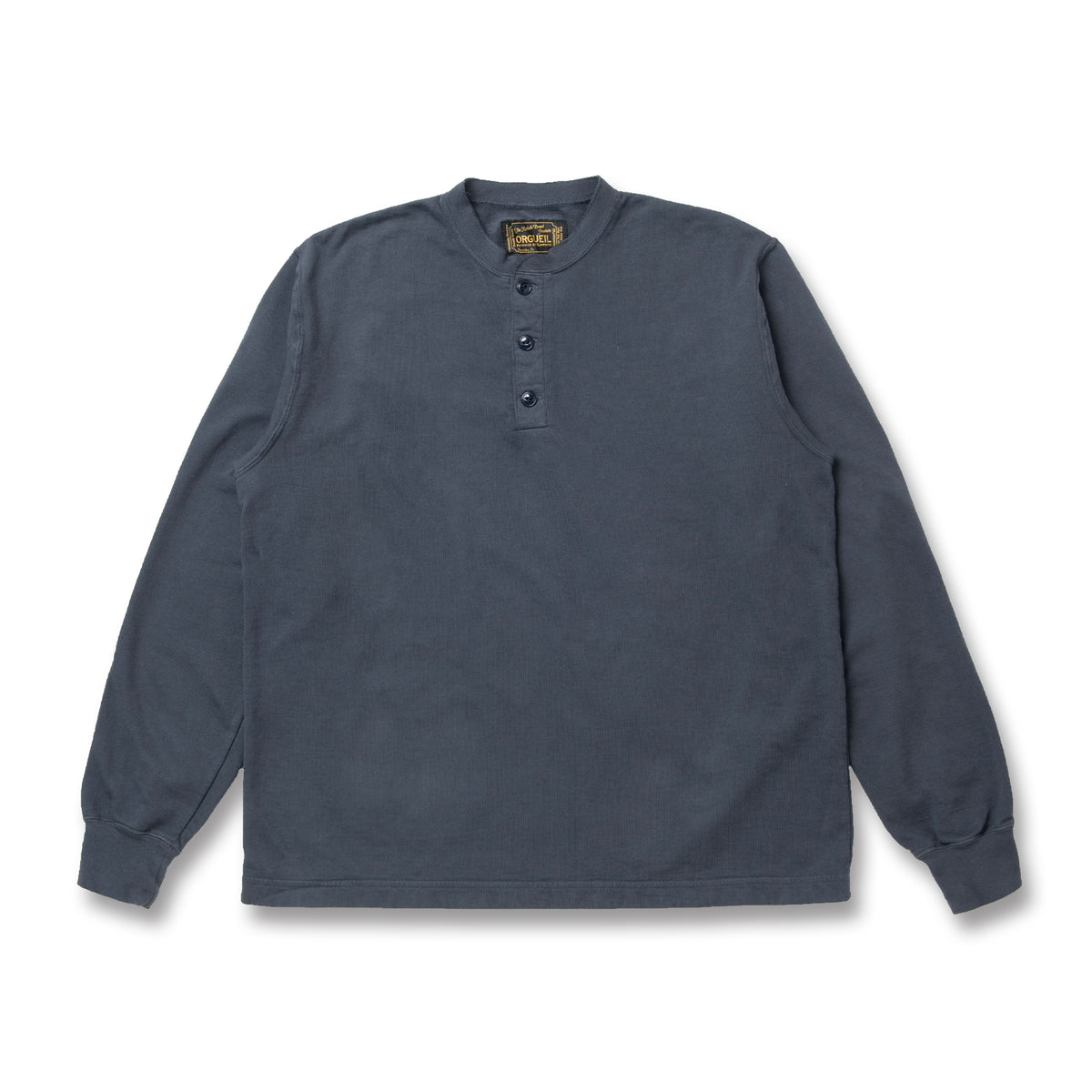 Henry Neck Long Sleeve Sweatshirt【OR-9117】