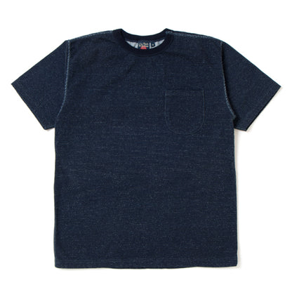 吊り編みインディゴTシャツ 【8001】