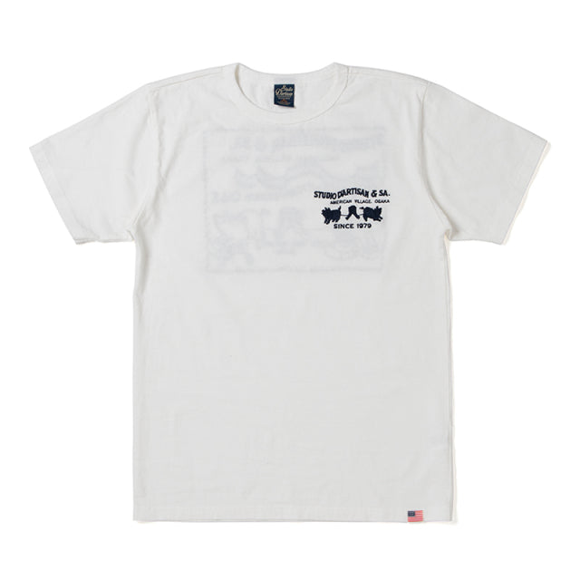 USAコットン刺繍Tシャツ【8096】