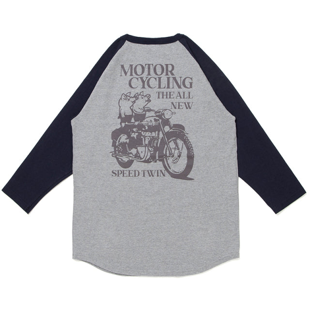 ラグラン7分袖Ｔシャツ【8098B】
