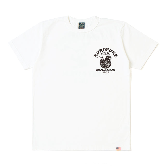 黒船U.S.N.プリントTシャツ【8118】