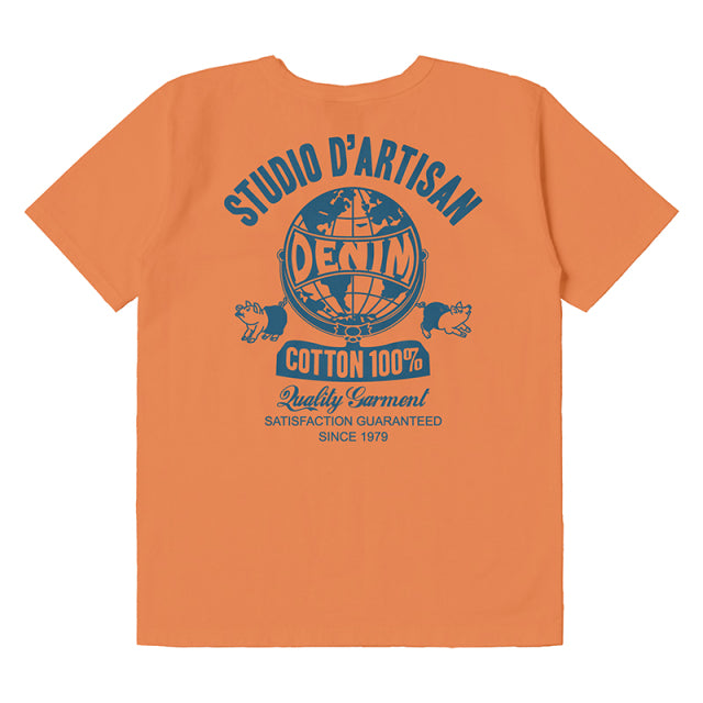 吊り編みプリントTシャツ【8146A】