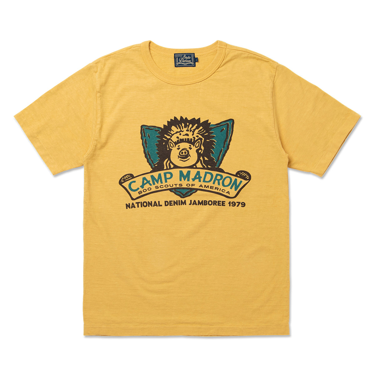 石川台小寸編み天竺プリントTシャツ【8203B】