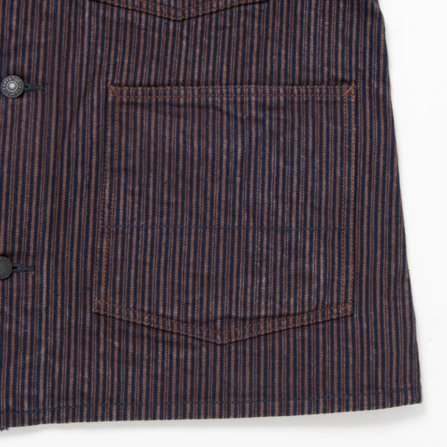KAKISHIBU DENIM HICKORY カバーオール【D4522】