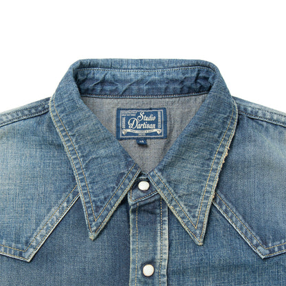 USEDクレイジーデニムシャツ【D5704】