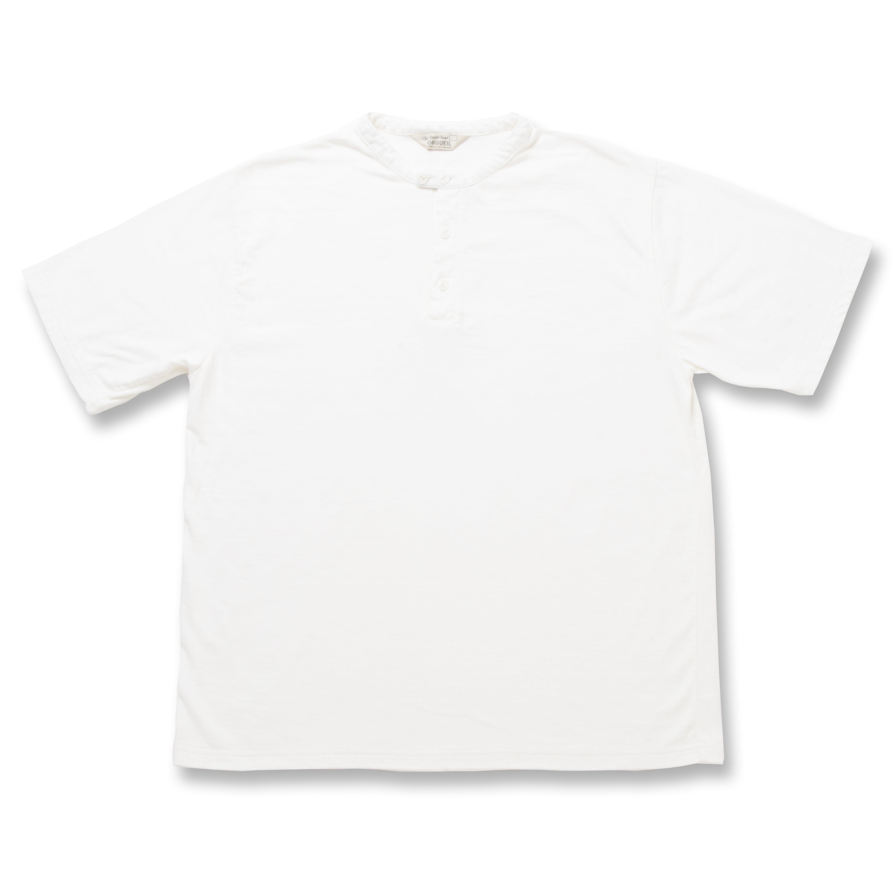 Loop Wheel Henry Neck T-shirt【OR-9113】