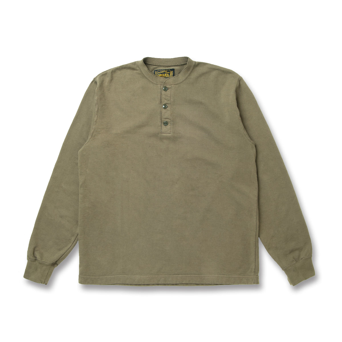 Henry Neck Long Sleeve Sweatshirt【OR-9117】